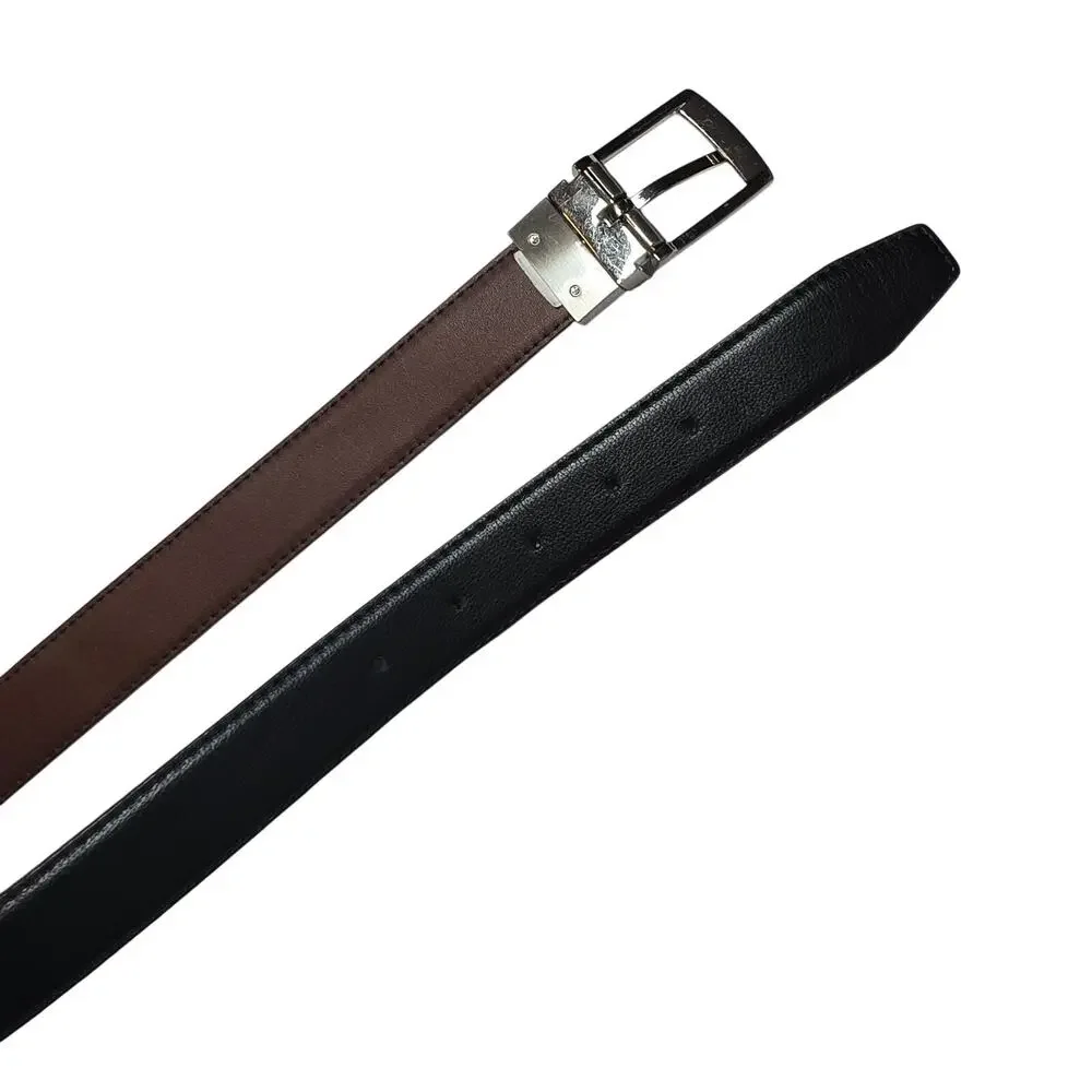 Boys Dress Belt Reversible Brown Black Leather Size Small 22